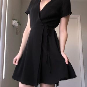 Black Wrap Dress